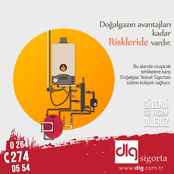 Doğalgazın avantajları kadar riskleride vardır.